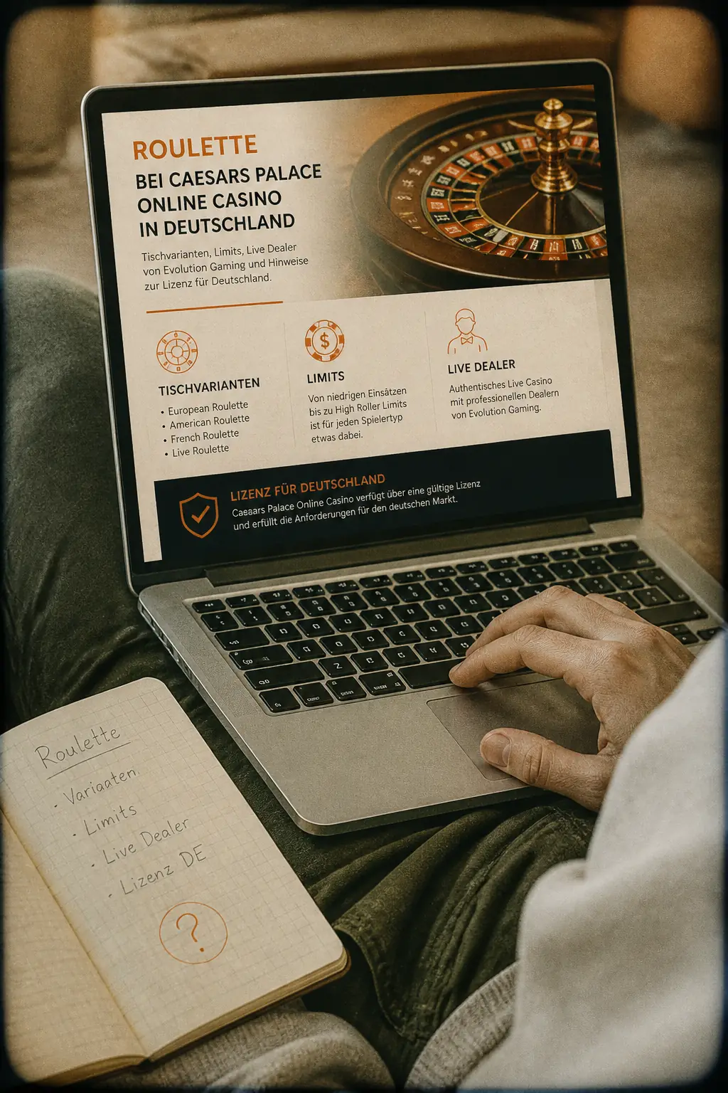 Caesars Palace Online Casino Roulette in Deutschland visual guide for Caesars Palace Online Casino